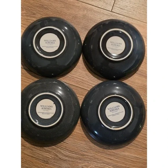 Williams Sonoma Geometric‎ Bowls Set of 4 Red Orange Blue Green - Picture 12 of 12